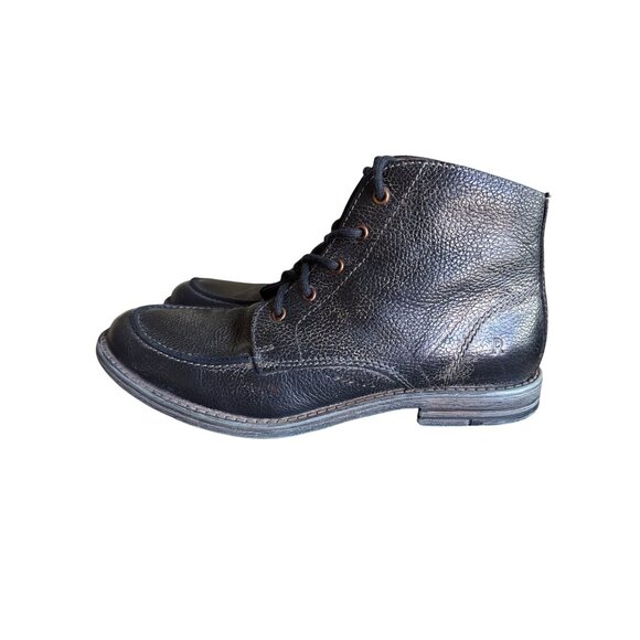 Roan Cass BLACK BARCELONA Handmade Ankle Lace Up Boots Size 10 Bed Stu - Picture 5 of 14